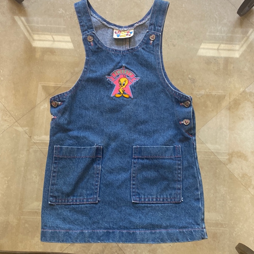 Vintage 90’s Tweety jean dress